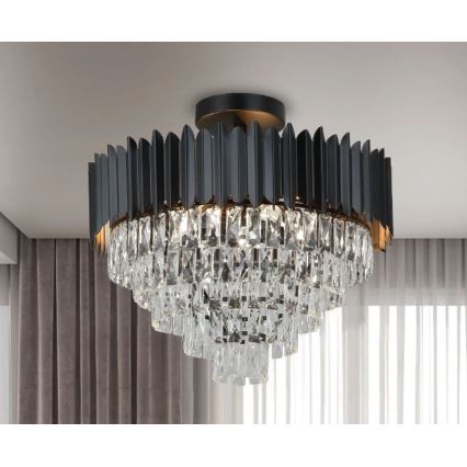 Brilagi - Pintakiinnitteinen kattokruunu CARLOS 9xE14/40W/230V halkaisija 60 cm