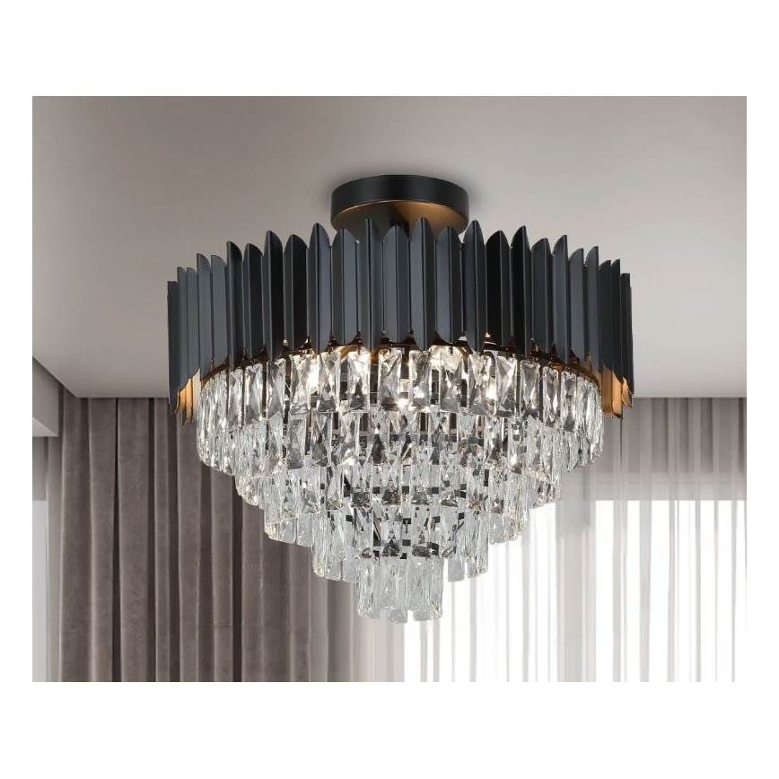 Brilagi - Pintakiinnitteinen kattokruunu CARLOS 9xE14/40W/230V halkaisija 60 cm