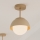 Brilagi - Pintakiinnitteinen kattokruunu COSMO 1xE27/60W/230V beige/kultainen