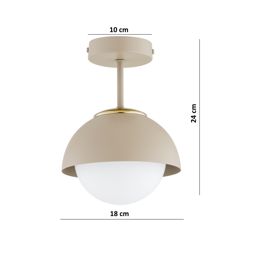 Brilagi - Pintakiinnitteinen kattokruunu COSMO 1xE27/60W/230V beige/kultainen
