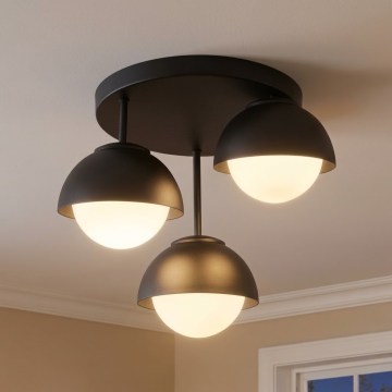 BRILAGI - pintakiinnitteinen kattokruunu COSMO 3xE27/60W/230V musta