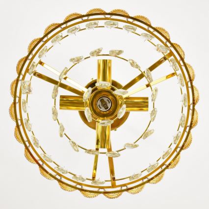 Brilagi - Pintakiinnitteinen kattokruunu CRISTAL, 5xE14/40W/230V, halkaisija 38 cm