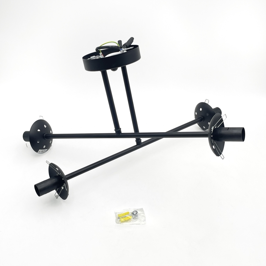 Brilagi - Pintakiinnitteinen kattokruunu MALIVA 4xE14/15W/230V musta/savunharmaa