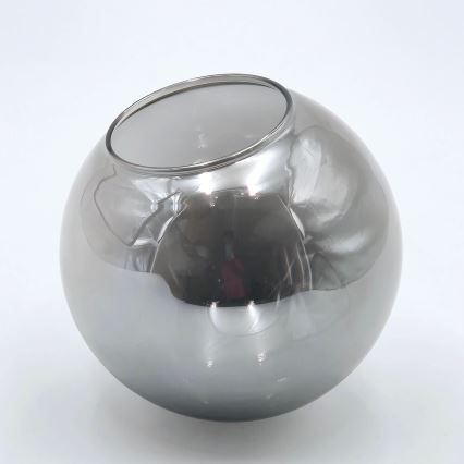 Brilagi - Pintakiinnitteinen kattokruunu MALIVA 6xE14/15W/230V mattakromi/savulasi