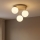 Brilagi - Pintakiinnitteinen kattokruunu MILO ECRU 3xE27/60W/230V beige/kulta