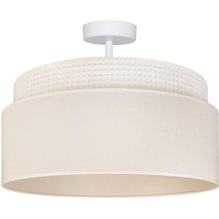 Brilagi - Pintakiinnitteinen kattokruunu PADOVA 1xE27/60W/230V Ø 40 cm kerma