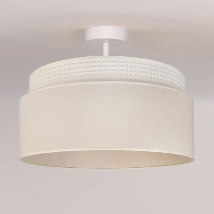 Brilagi - Pintakiinnitteinen kattokruunu PADOVA 1xE27/60W/230V Ø 40 cm kerma