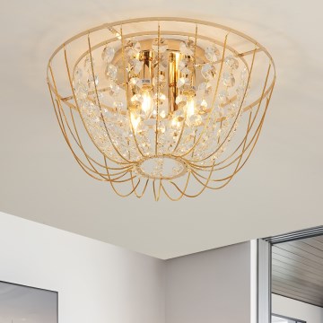 Brilagi - Pintakiinnitteinen kattokruunu VASTERAS 4xE14/40W/230V Ø 45 cm