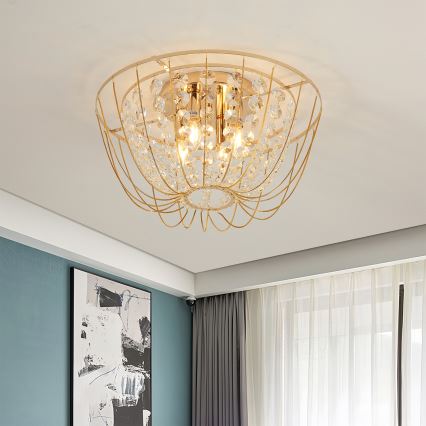 Brilagi - Pintakiinnitteinen kattokruunu VASTERAS 4xE14/40W/230V Ø 45 cm