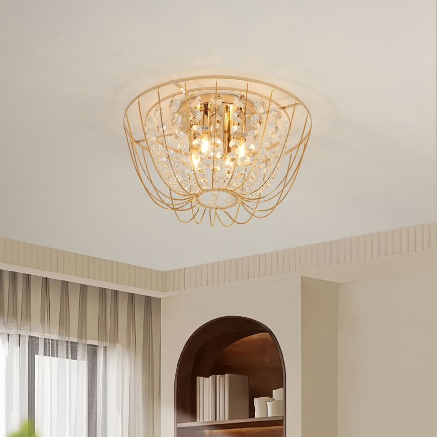 Brilagi - Pintakiinnitteinen kattokruunu VASTERAS 4xE14/40W/230V Ø 45 cm