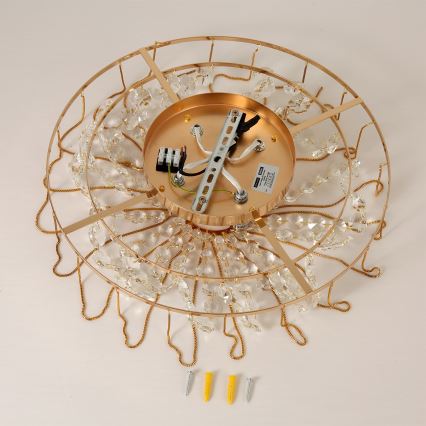 Brilagi - Pintakiinnitteinen kattokruunu VASTERAS 4xE14/40W/230V Ø 45 cm