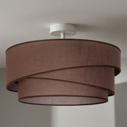 Brilagi - Pintakiinnitteinen kattovalaisin ARROW 1xE27/60W/230V, halkaisija 45 cm, ruskea