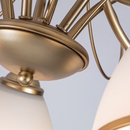 Brilagi - Pintakiinnitteinen kattovalaisin FRED 5xE27/60W/230V halkaisija 59 cm kultainen