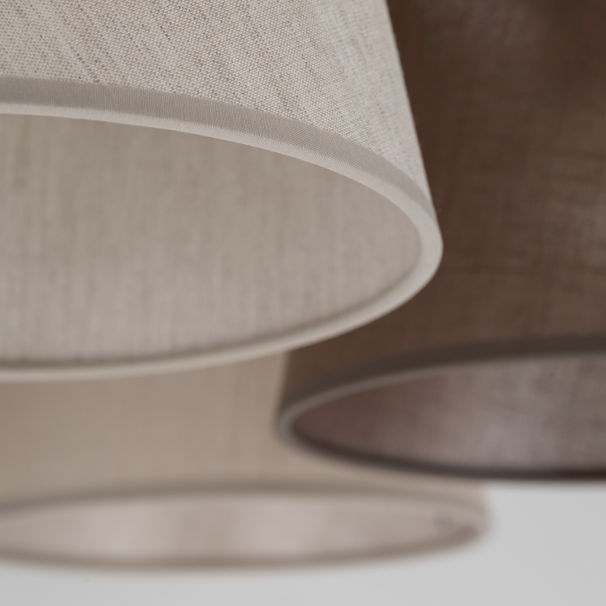 Brilagi - Pintakiinnitteinen kattovalaisin LATTE 5xE27/15W/230V mänty/mix