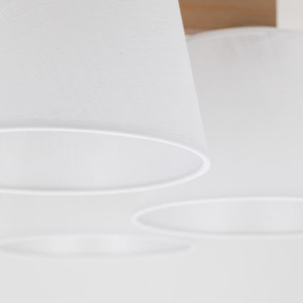 Brilagi - pintakiinnitteinen kattovalaisin LATTE SABIA 5xE27/15W/230V mänty/valkoinen