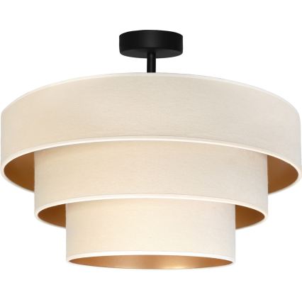 Brilagi - Pintakiinnitteinen kattovalaisin LUNETA 1xE27/60W/230V halkaisija 40 cm kerma/kulta