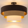 Brilagi - Pintakiinnitteinen kattovalaisin LUNETA 1xE27/60W/230V halkaisija 40 cm ruskea/beige/kerma
