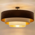 Brilagi - Pintakiinnitteinen kattovalaisin LUNETA 3xE27/60W/230V Ø 80 cm ruskea/beige/kerma