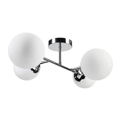 Brilagi - Pintakiinnitteinen kattovalaisin MALONY 4xE14/20W/230V kiiltävä kromi