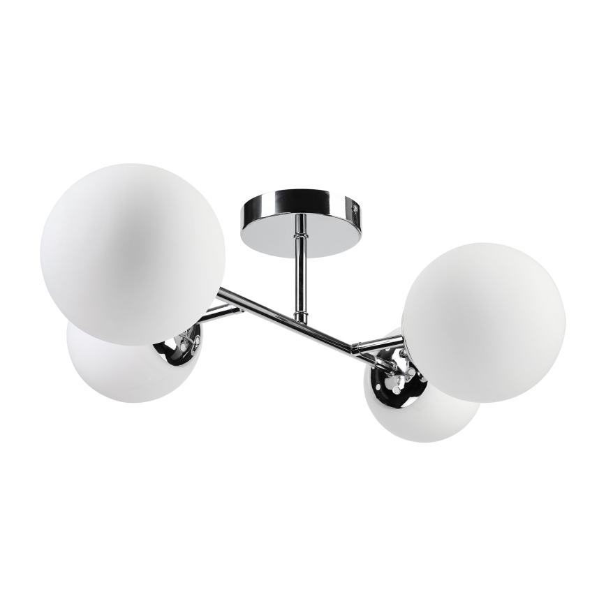 Brilagi - Pintakiinnitteinen kattovalaisin MALONY 4xE14/20W/230V kiiltävä kromi