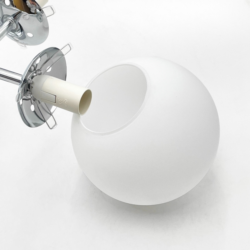 Brilagi - Pintakiinnitteinen kattovalaisin MALONY 4xE14/20W/230V kiiltävä kromi