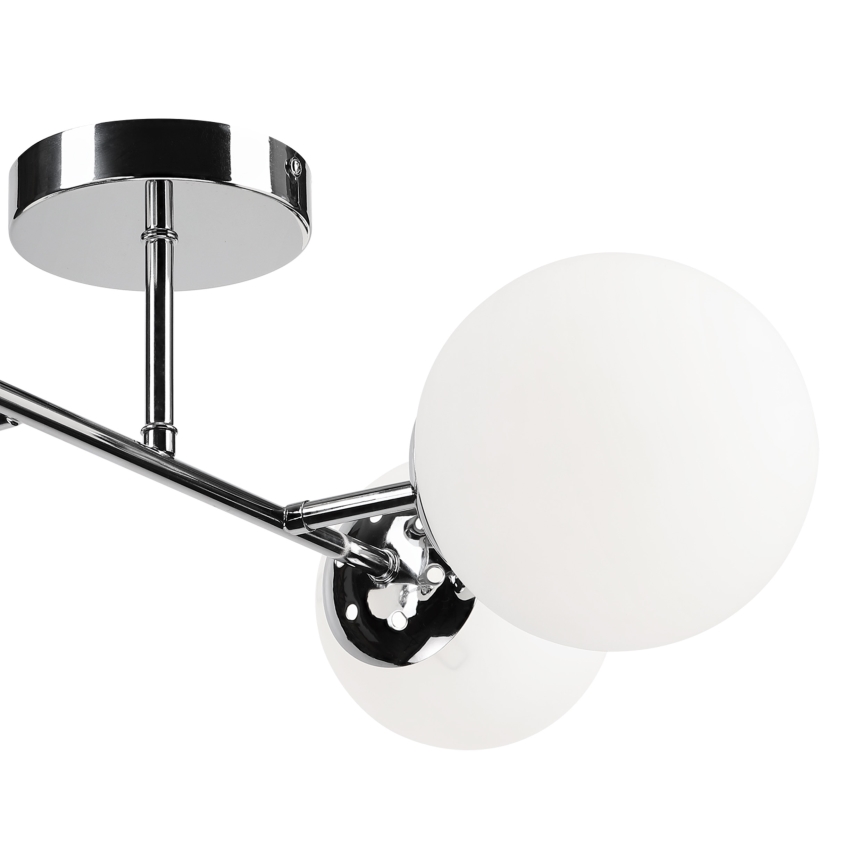 Brilagi - Pintakiinnitteinen kattovalaisin MALONY 4xE14/20W/230V kiiltävä kromi