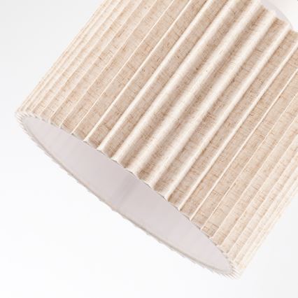 Brilagi - Pintakiinnitteinen kattovalaisin NORDIC WAVE 1xE27/15W/230V halkaisija 32 cm pellava/valkoinen