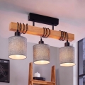 BRILAGI - Pintakiinnitteinen kattovalaisin NUBILA 3xE27/60W/230V mänty/harmaa