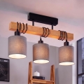BRILAGI - Pintakiinnitteinen kattovalaisin NUBILA 3xE27/60W/230V mänty/vaaleanharmaa