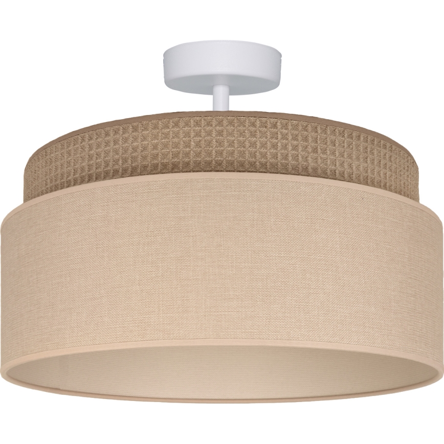 Brilagi - Pintakiinnitteinen kattovalaisin PADOVA 1xE27/60W/230V, Ø 40 cm, beige