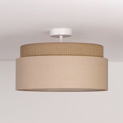 Brilagi - Pintakiinnitteinen kattovalaisin PADOVA 1xE27/60W/230V, Ø 40 cm, beige