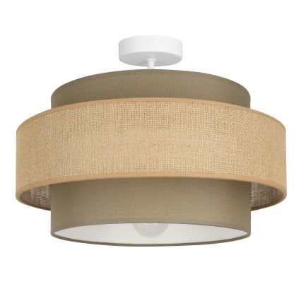 Brilagi - Pintakiinnitteinen kattovalaisin RESNA 1xE27/60W/230V halkaisija 40 cm ruskea/beige