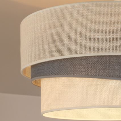 Brilagi - Pintakiinnitteinen kattovalaisin TRIO 1xE27/60W/230V halkaisija 40 cm kerma/harmaa