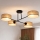 Brilagi - Pintakiinnitteinen kattovalaisin VIRGO 4xE14/40W/230V beige/musta
