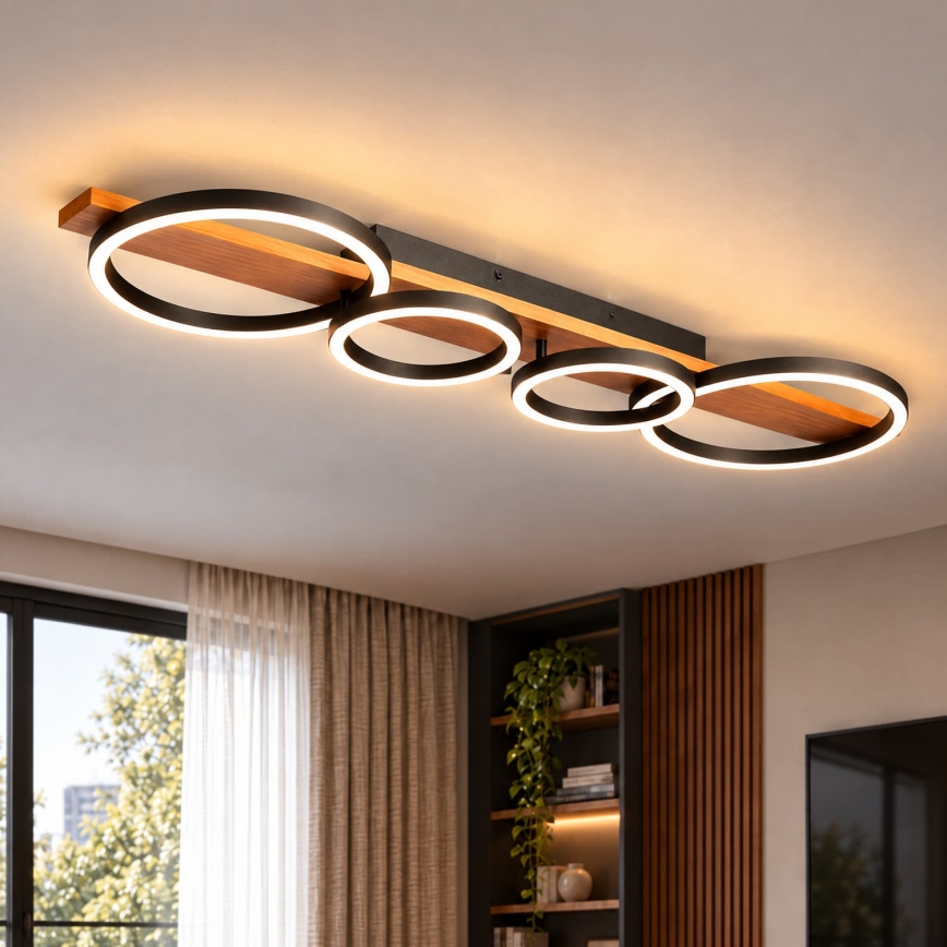 BRILAGI - PLANK LED kattovalaisin LED/35W/230V 4000K 30x100 cm puu