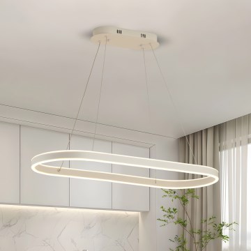 Brilagi - PONDIE LED-riippuvalaisin vaijerilla LED/45W/230V 80x30 cm valkoinen