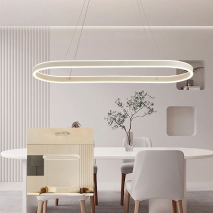 Brilagi - PONDIE LED-riippuvalaisin vaijerilla LED/45W/230V 80x30 cm valkoinen