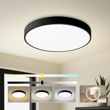 Brilagi - POOL LED - 60 W LED-kattovalaisin, 230 V, 3000/4000/6000 K, halkaisija 60 cm, musta