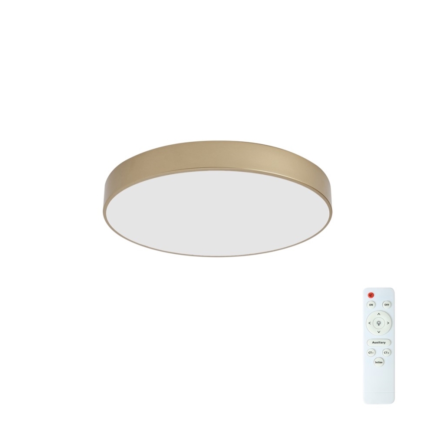 BRILAGI - himmennettävä LED-kattovalaisin POOL LED/60W/230V 3000-6000K, halkaisija 50 cm, kultainen + kaukosäädin
