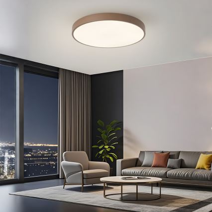 Brilagi - himmennettävä LED-kattovalaisin POOL LED/60W/230V 3000-6000K halkaisija 60 cm ruskea + kaukosäädin