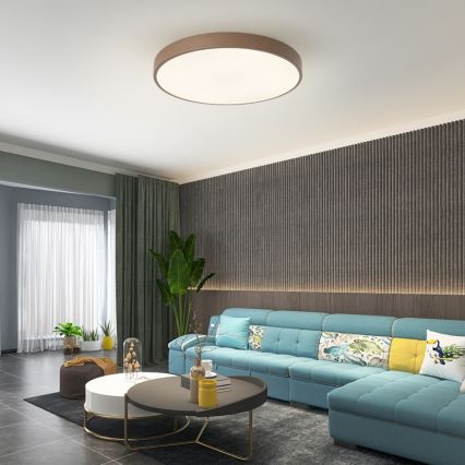 Brilagi - himmennettävä LED-kattovalaisin POOL LED/60W/230V 3000-6000K halkaisija 60 cm ruskea + kaukosäädin