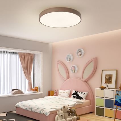 Brilagi - himmennettävä LED-kattovalaisin POOL LED/60W/230V 3000-6000K halkaisija 60 cm ruskea + kaukosäädin