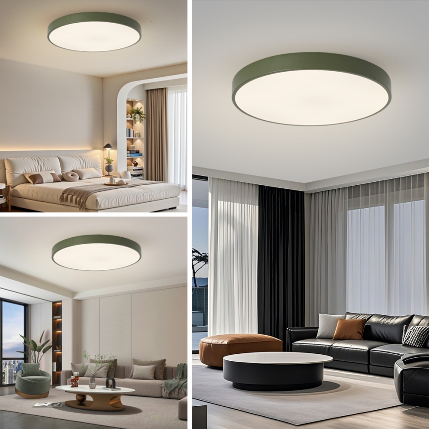 Brilagi - LED-kattovalaisin POOL LED/100W/230V 3000/4000/6000K Ø 80 cm vihreä