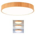 Brilagi - POOL LED -kattovalaisin 48W/230V 3000/4000/6000K halkaisija 40 cm puukuosi