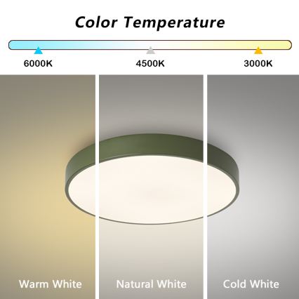 Brilagi - LED-kattovalaisin POOL LED/60W/230V 3000/4000/6000K Ø 50 cm vihreä