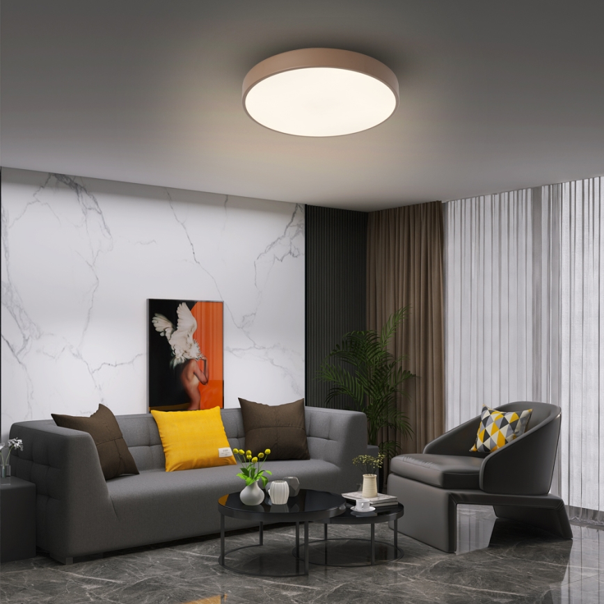 Brilagi - POOL LED -kattovalaisin 36W/230V 3000/4000/6000K Ø 30 cm, ruskea