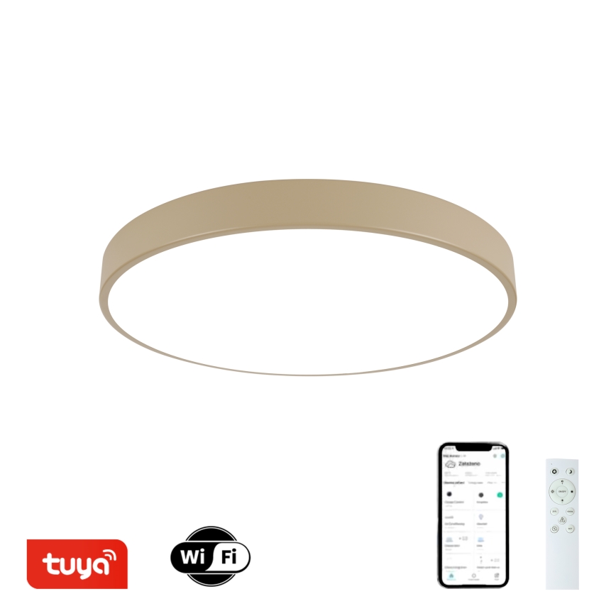 Brilagi - LED-himmennettävä kattovalaisin POOL SMART LED/60W/230V 3000-6000K halkaisija 50 cm Wi-Fi Tuya beige + kaukosäädin