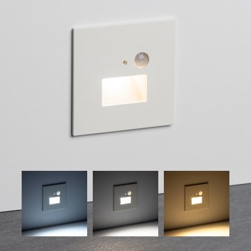 Brilagi - Portaiden LED-valaisin liike- ja hämärätunnistimella JACK LED/1,5W/230V 3000/4000/6500K valkoinen