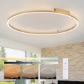 Brilagi - PORTOFINO himmennettävä LED-kattovalaisin 85 W / 230 V, 3000–6000 K, Ø 120 cm, kultainen + kaukosäädin