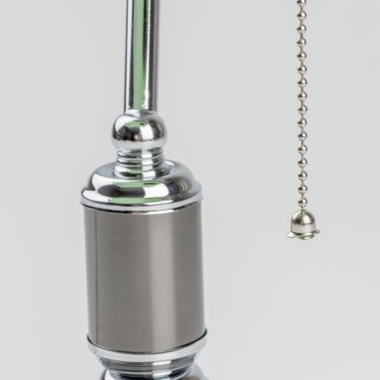 Brilagi - Pöytälamppu BANK OFFICE 1xE27/60W/230V musta/hopea/vihreä